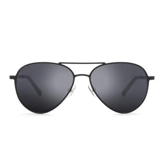 Herren und Damen Lifestyle Pilotenbrille aus Edelstahl Monza Schwarz