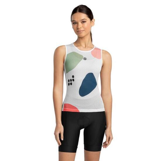 Dames Fietsen fiets ondershirt Camerig Wit