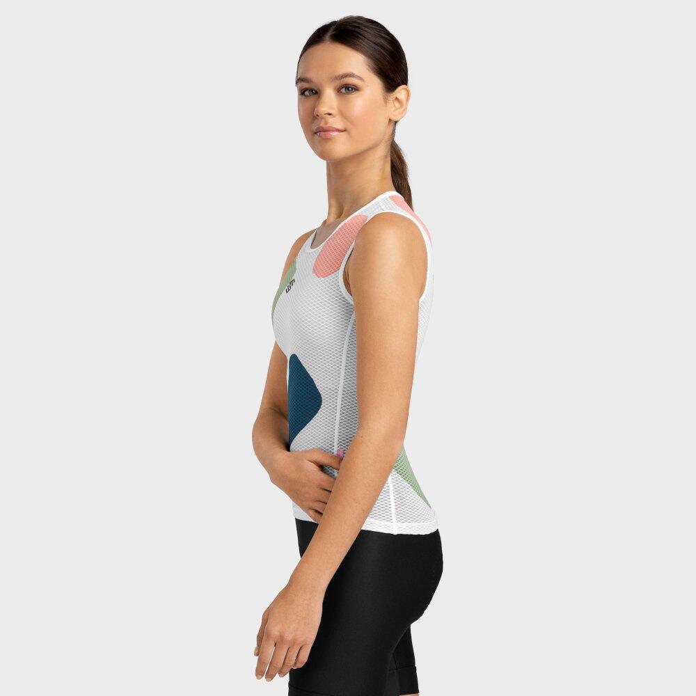 Sous-maillot vélo femme Cyclisme Camerig Blanc 3/7