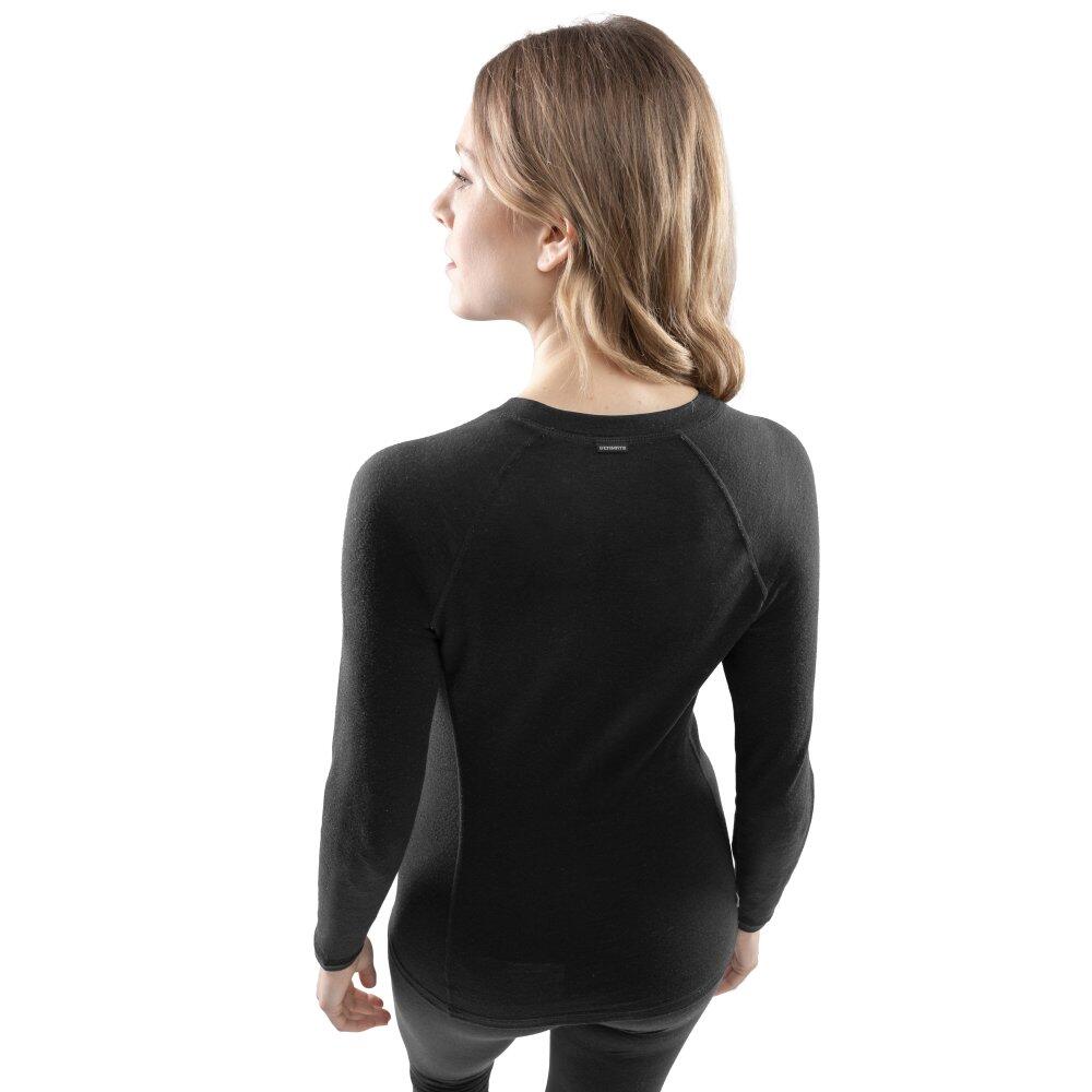 Maglia intima in lana donna Sport invernali SRX Siberia Nero 2/8