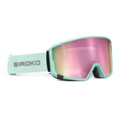 Heren en dames wintersport snowboard- en skibril g3 gulmarg groen