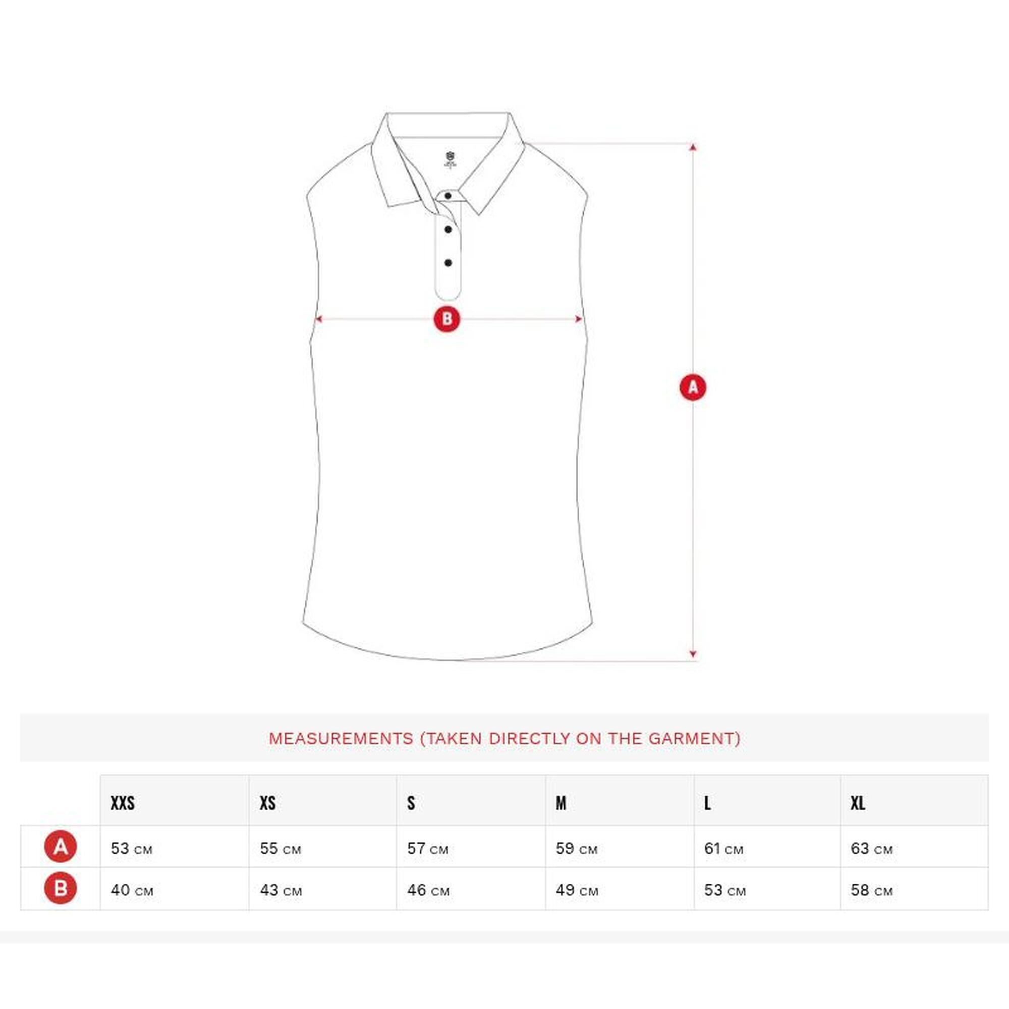 Tricou polo de fără mâneci de performanță pentru femei Llorea Blue Albastru