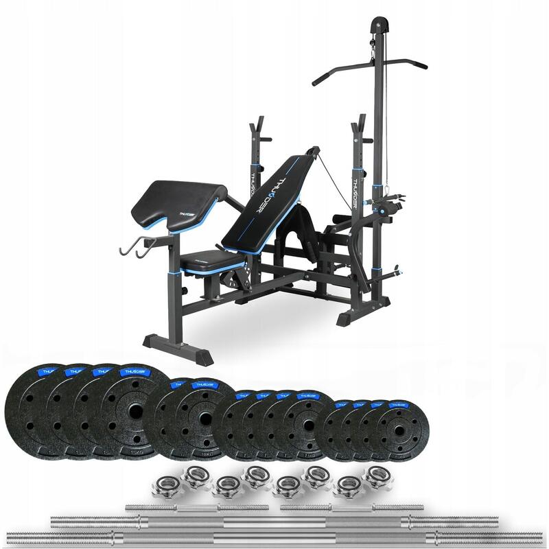 Zestaw kulturystyczny Thunder SET-VIGOR-C-08-120KG z ławką