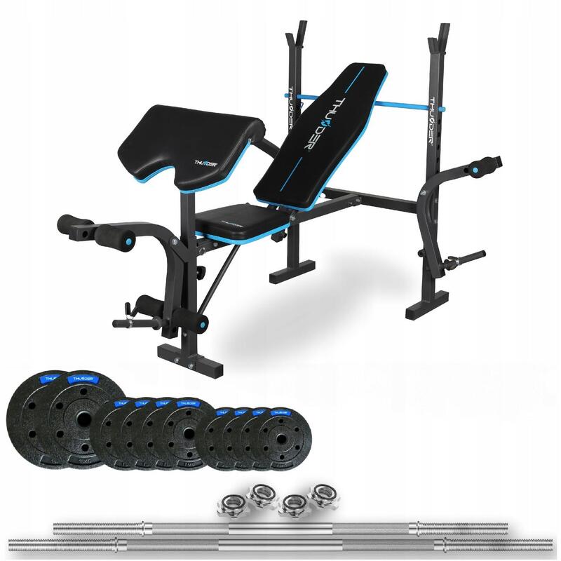 Zestaw kulturystyczny Thunder SET-VIGOR-A-06-70KG z ławką