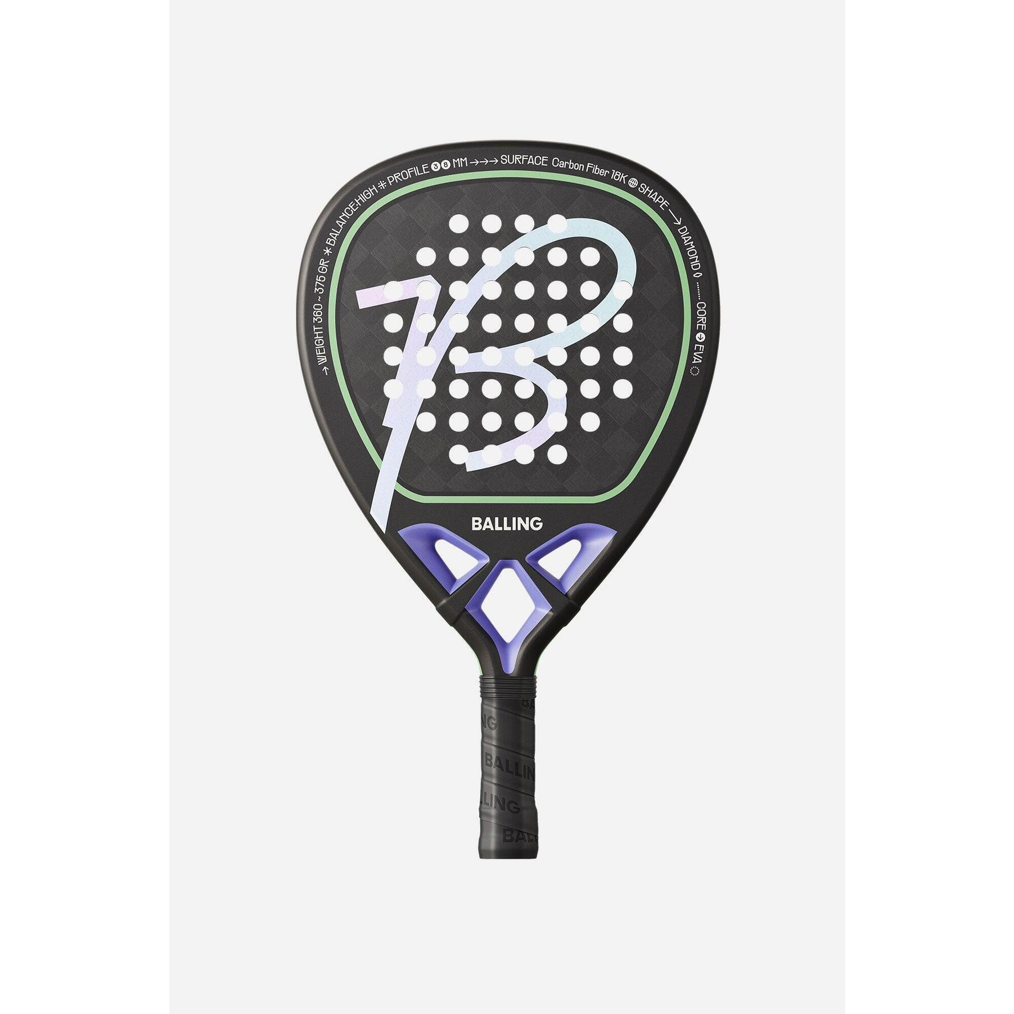 Balling - Raquette De Padel Mosaic - Raquette De Padel - Violet - Taille Unique - Decathlon
