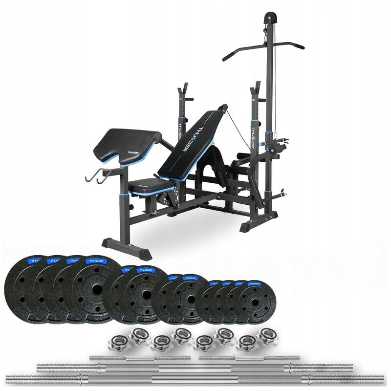 Zestaw kulturystyczny Thunder SET-VIGOR-C-07-105KG z ławką