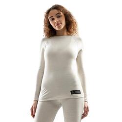 Sous-maillot laine femme Sports d'hiver SRX Silt Beige