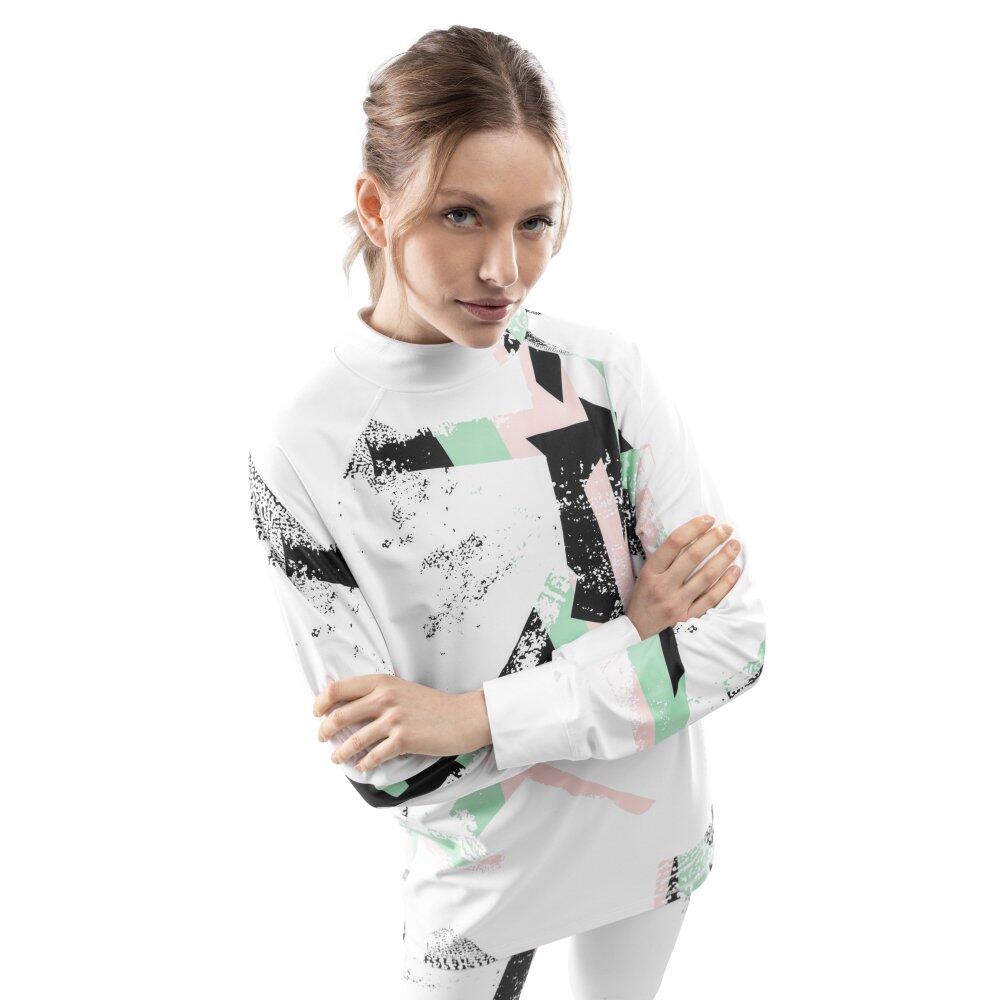 Women Winter sports thermal base layer top SLUSH-W Tangle Multicolor