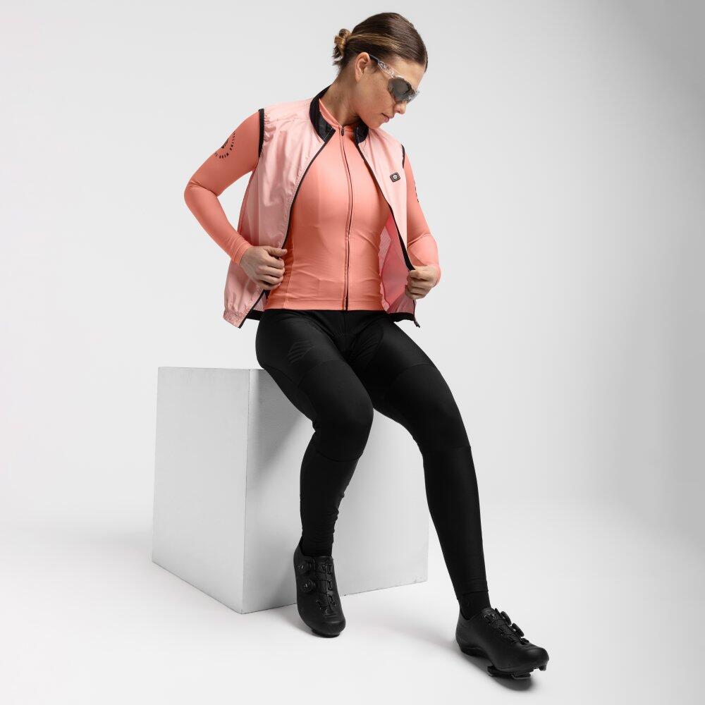 Women Cycling 's long sleeve jersey M2 Ardenas Clay 3/8