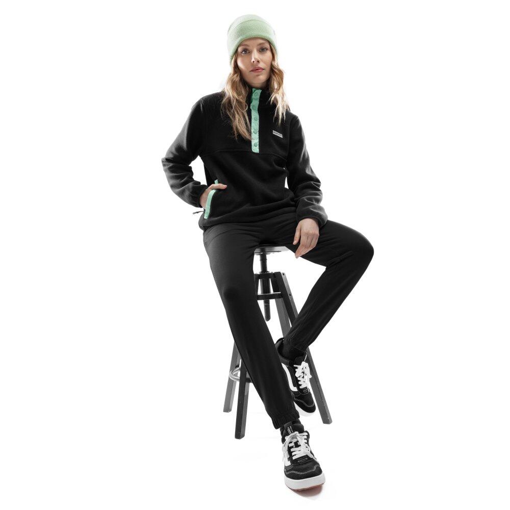 Pull polaire épais femme Sports d'hiver Stowe-W Noir 3/7