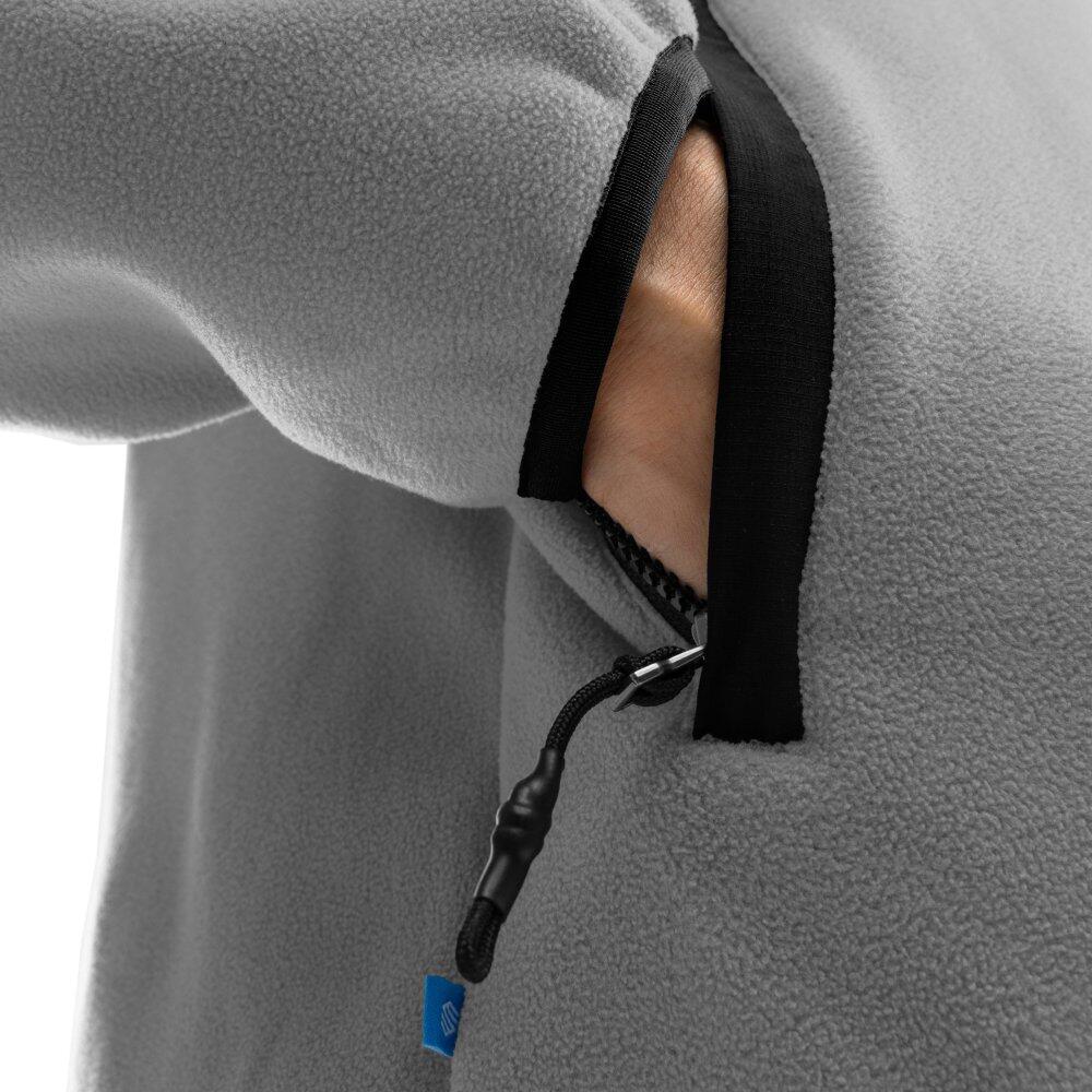 Camisola polar grossa com meio fecho para homem Desportos de inverno Koli Cinzen 4/8