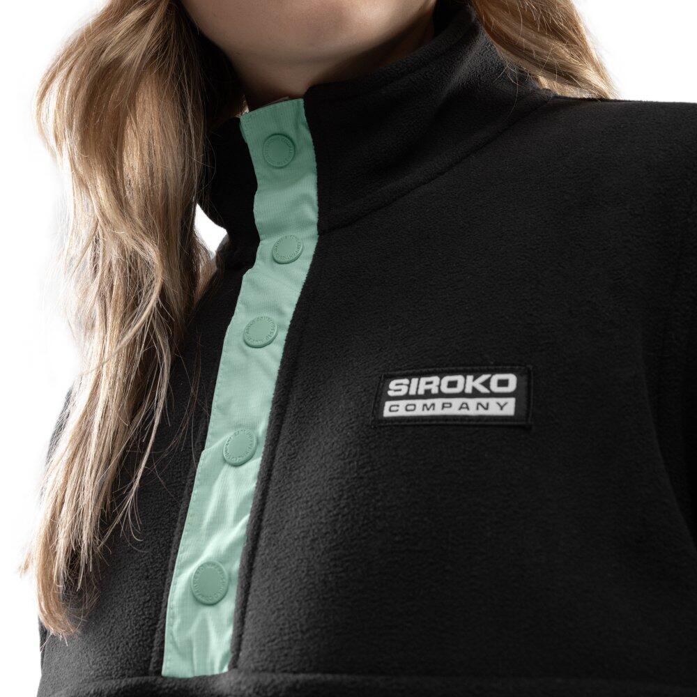 Pull polaire épais femme Sports d'hiver Stowe-W Noir 4/7