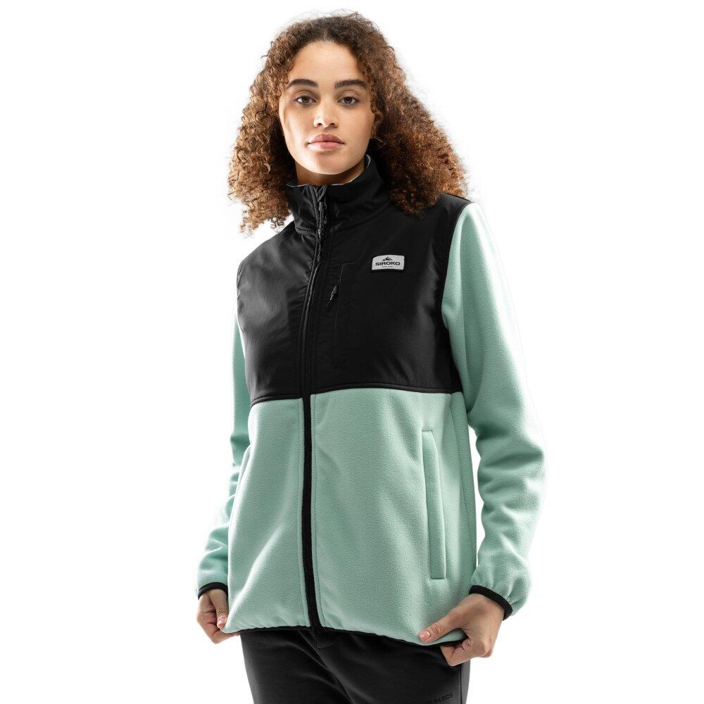 Jachetă fleece ripstop pentru Stoos-W Verde