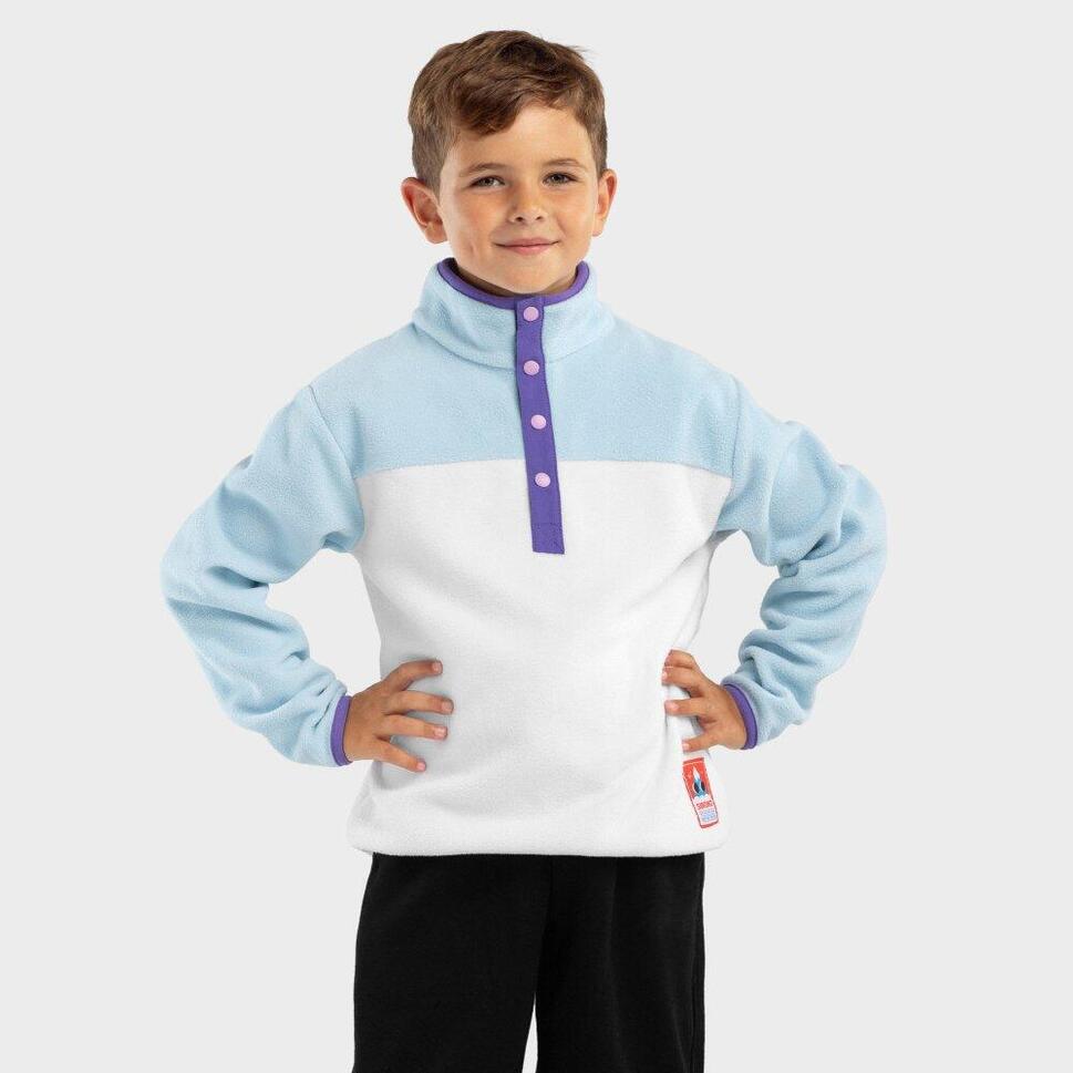 Bluza z grubego polaru snowboardowa dziecięca Charm