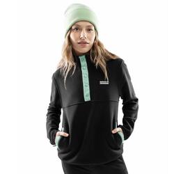 Pull polaire épais femme Sports d'hiver Stowe-W Noir