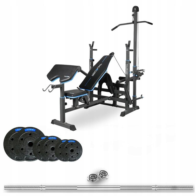 Zestaw kulturystyczny Thunder SET-VIGOR-C-05-50KG z ławką