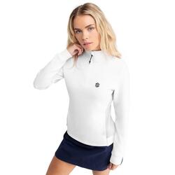Pull de golf demi-zip femme