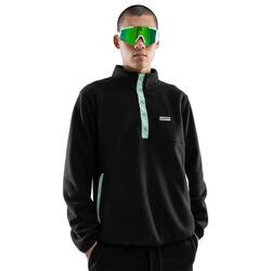 Pull polaire épais homme Sports d'hiver Stowe Noir