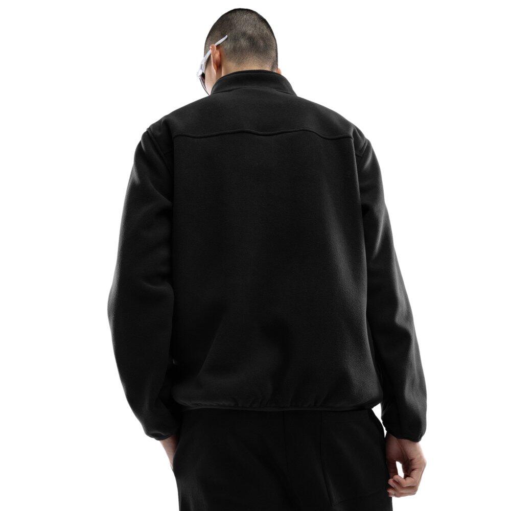 Camisola polar grossa com meio fecho para homem Desportos de inverno Stowe Preto 2/7