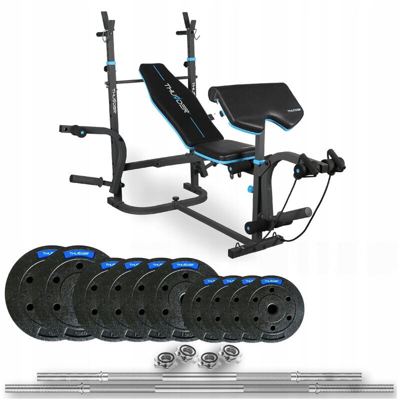 Zestaw kulturystyczny Thunder SET-VIGOR-B-06-70KG z ławką