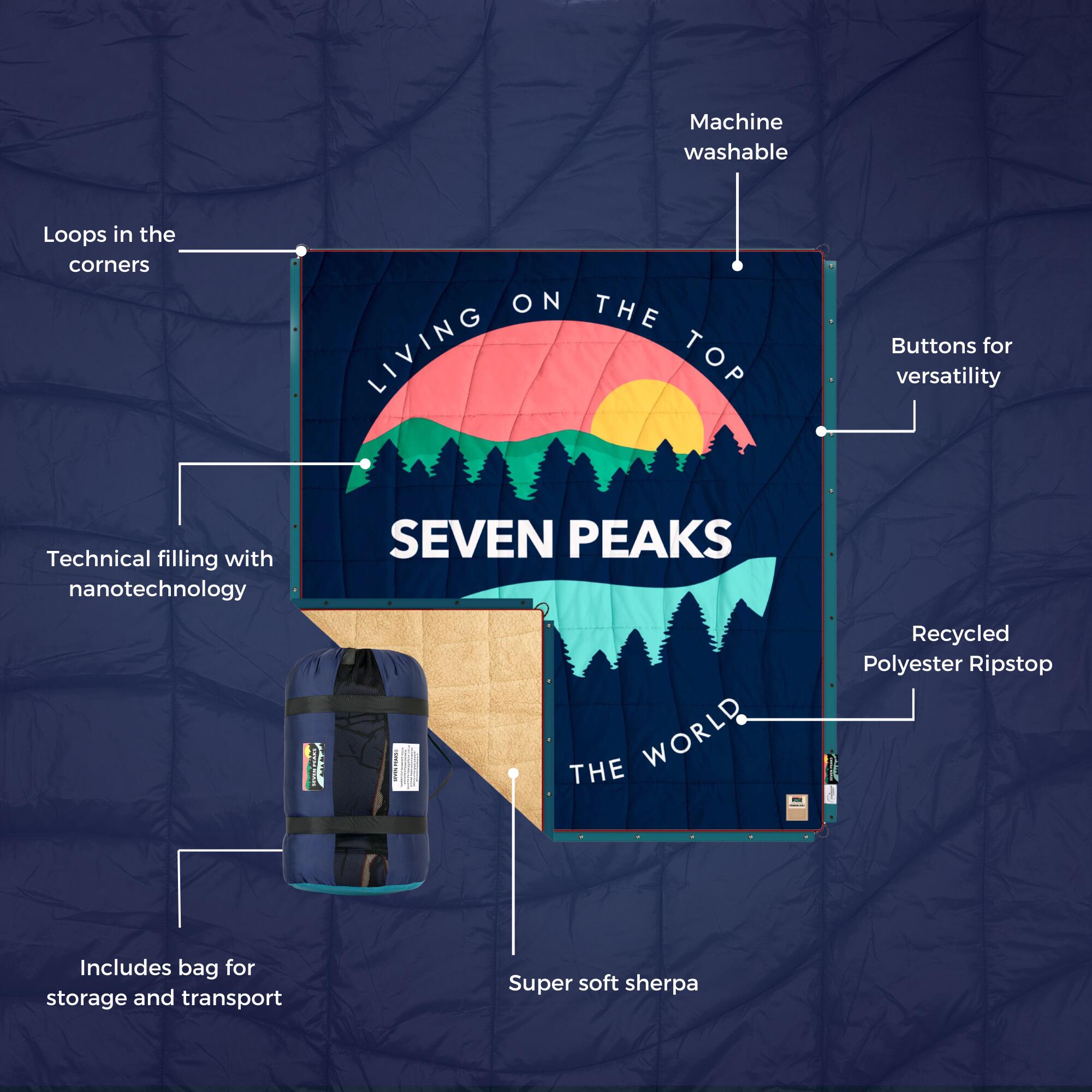 Edredón Sherpa XL Seven Peaks Capadocia 200x180cm 4/9