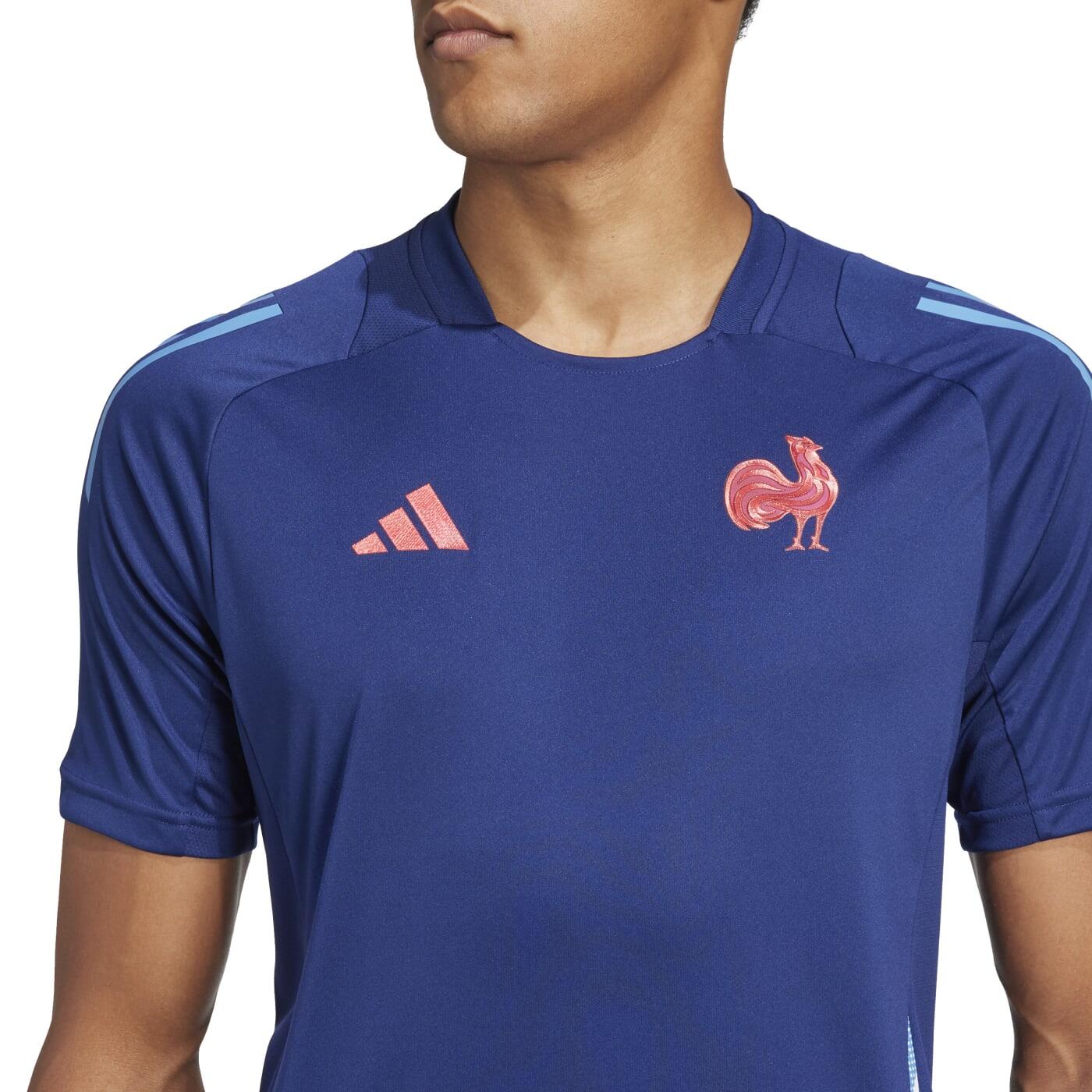 T-shirt d'entraînement Adidas de l'Équipe de France Marine 6/6