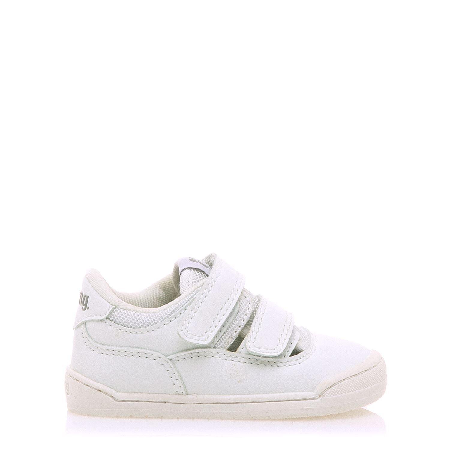 calçado de caminhada para menina mtng free baby branco