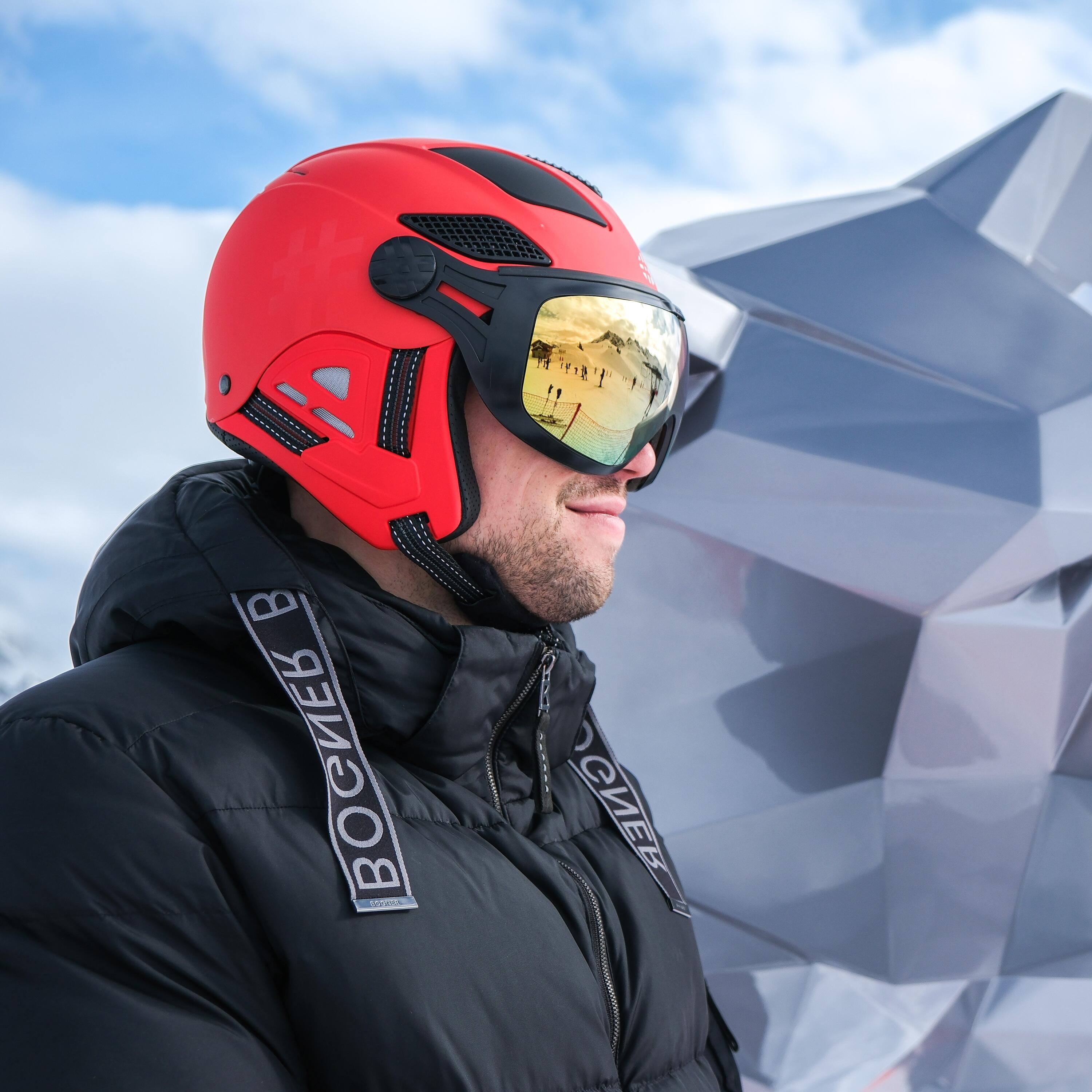 LOUNA II TEMPO VISOR HELMET FIRE RED 4/6