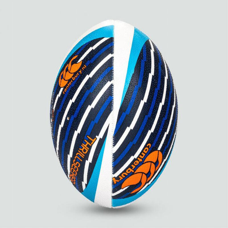 Ballon de rugby Canterbury Thrillseeker Bleu, blanc et orange Taille 3