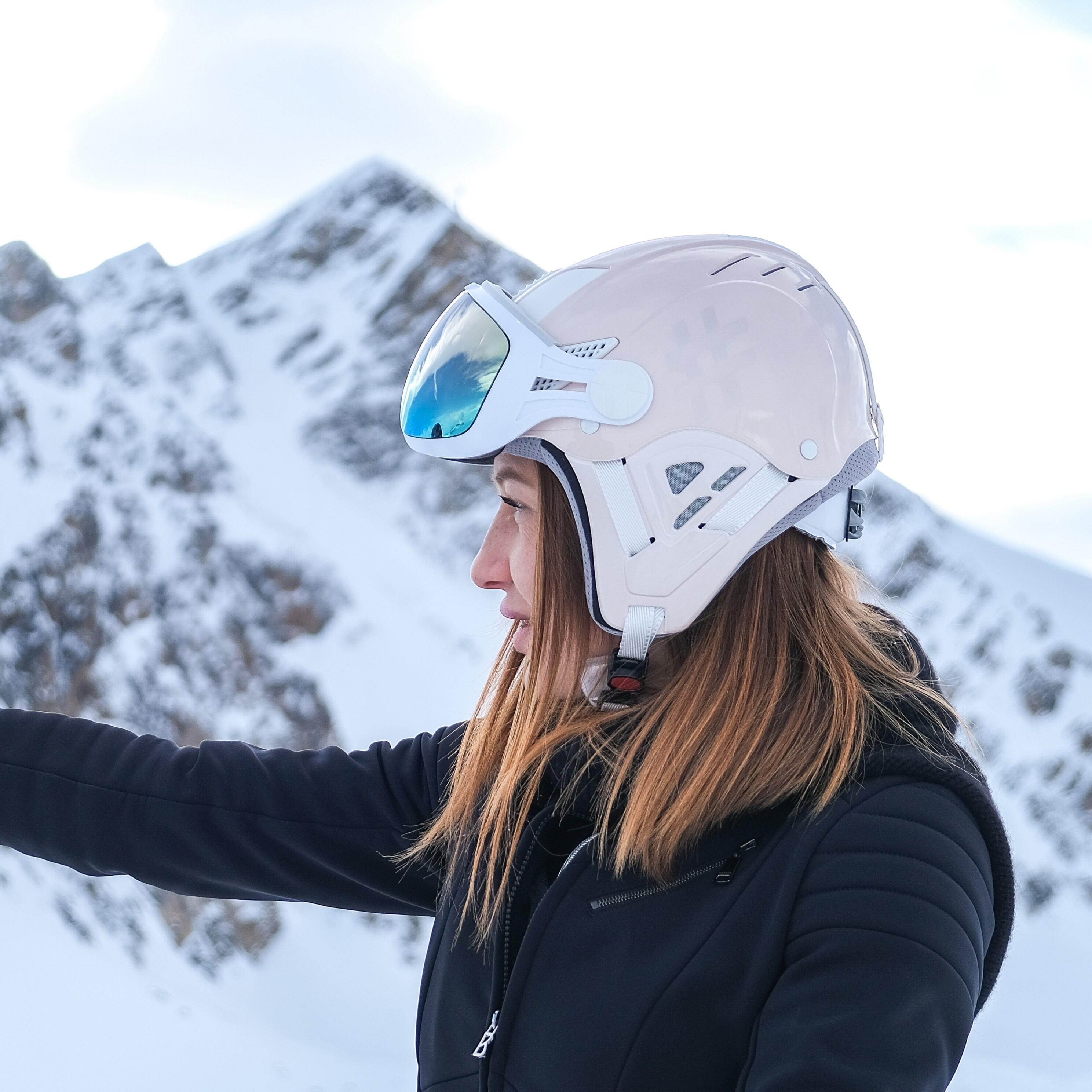 HELM VISIER LOUNA II TEMPO ROSE POUDRE. 4/6