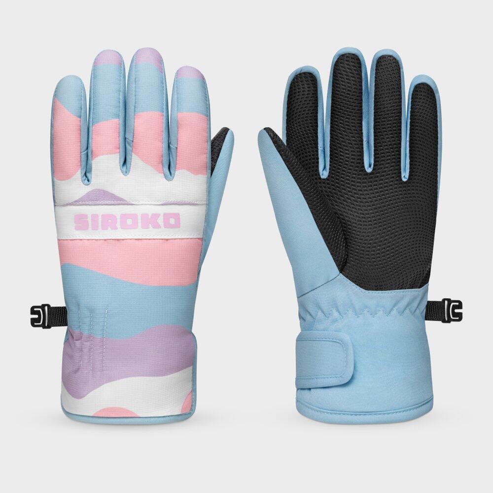 Kids Winter sports ’ snowboard and ski winter gloves Bubbles Multicolor 3/7