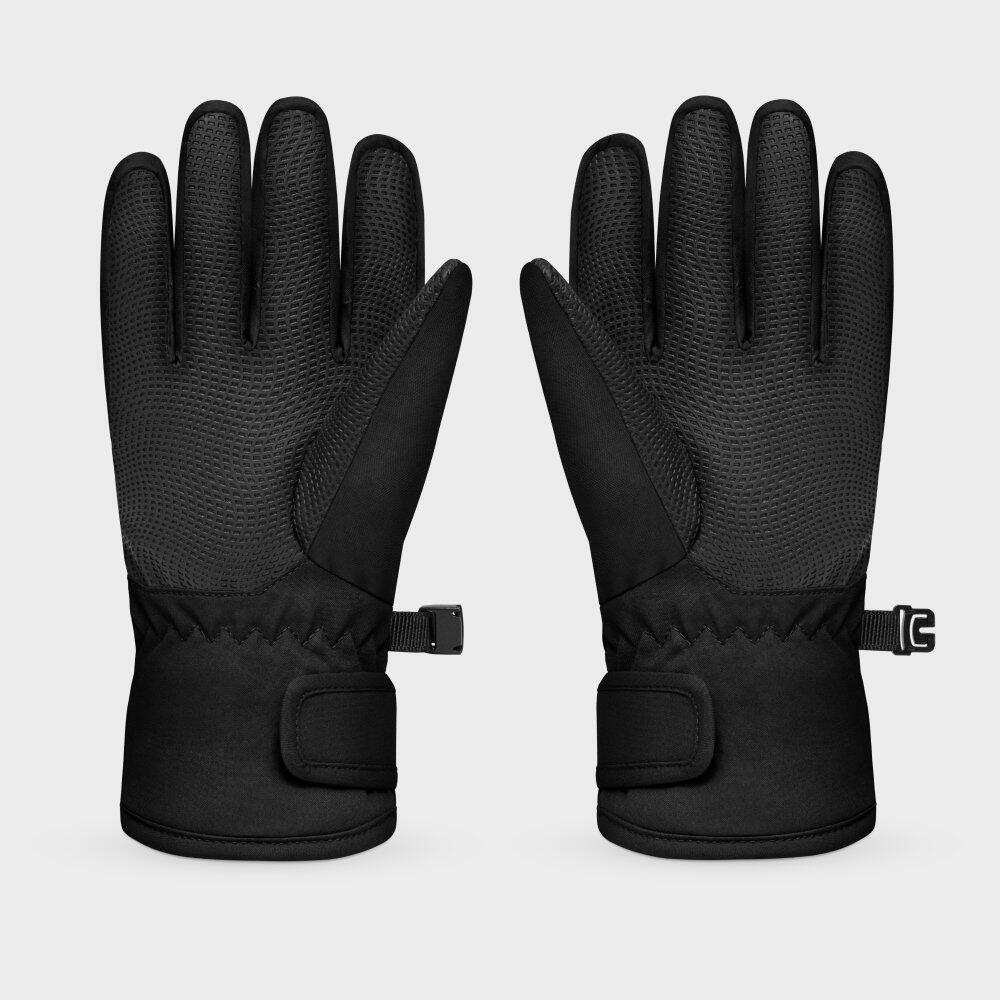 Gants thermiques snowboard et ski enfant Sports d'hiver Enfants Skull Noir 2/7