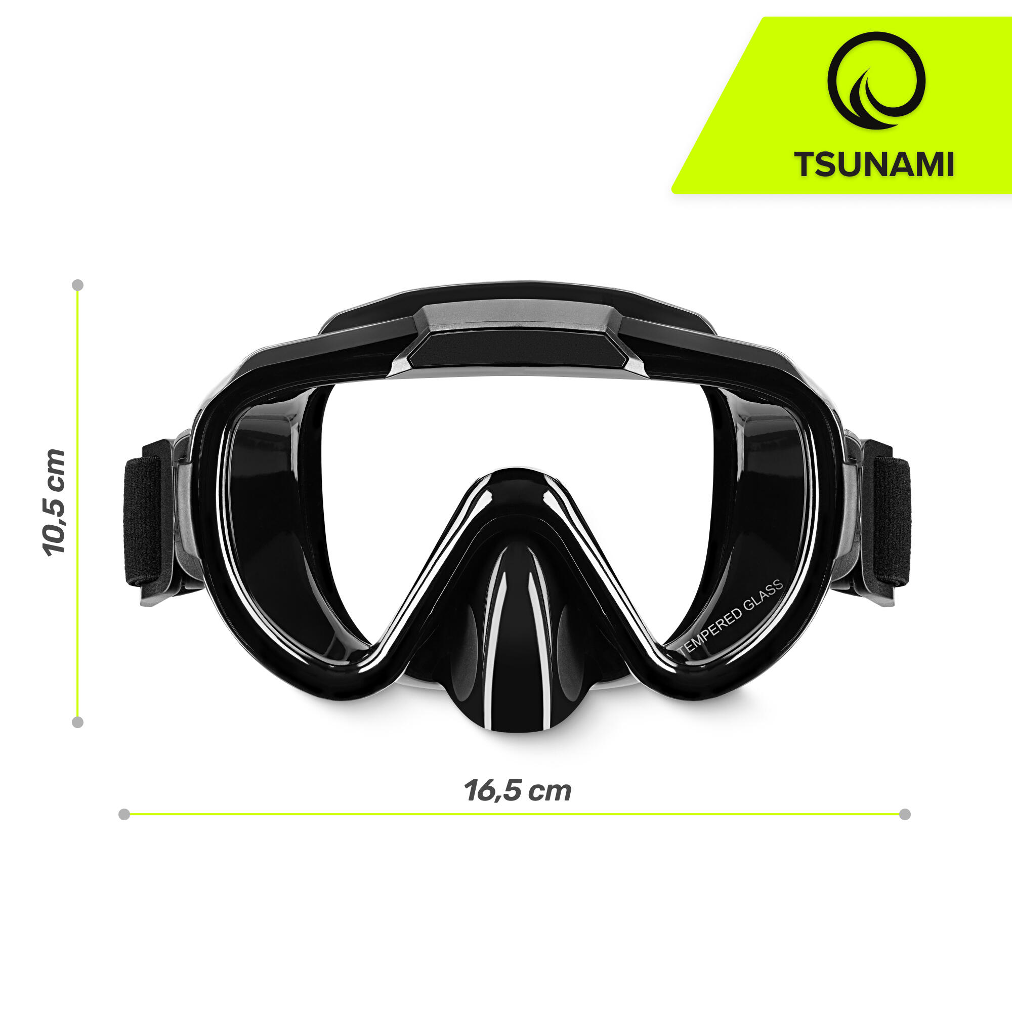 Taucher und Schnorchelmaske TSUNAMI 3/7