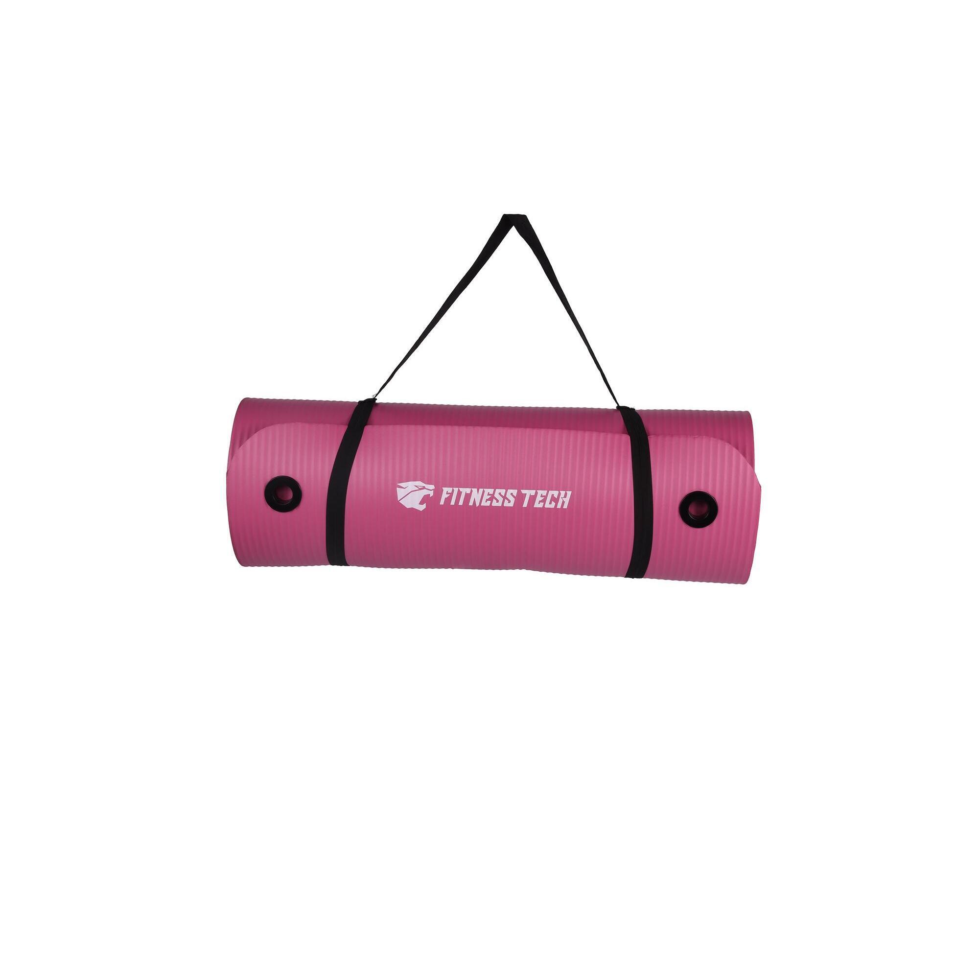 Fitness Tech - Tapis Yoga Rose 183×60×1,5cm Découpé Fitness Tech - Tapis De Yoga - Rose - No Size - Decathlon