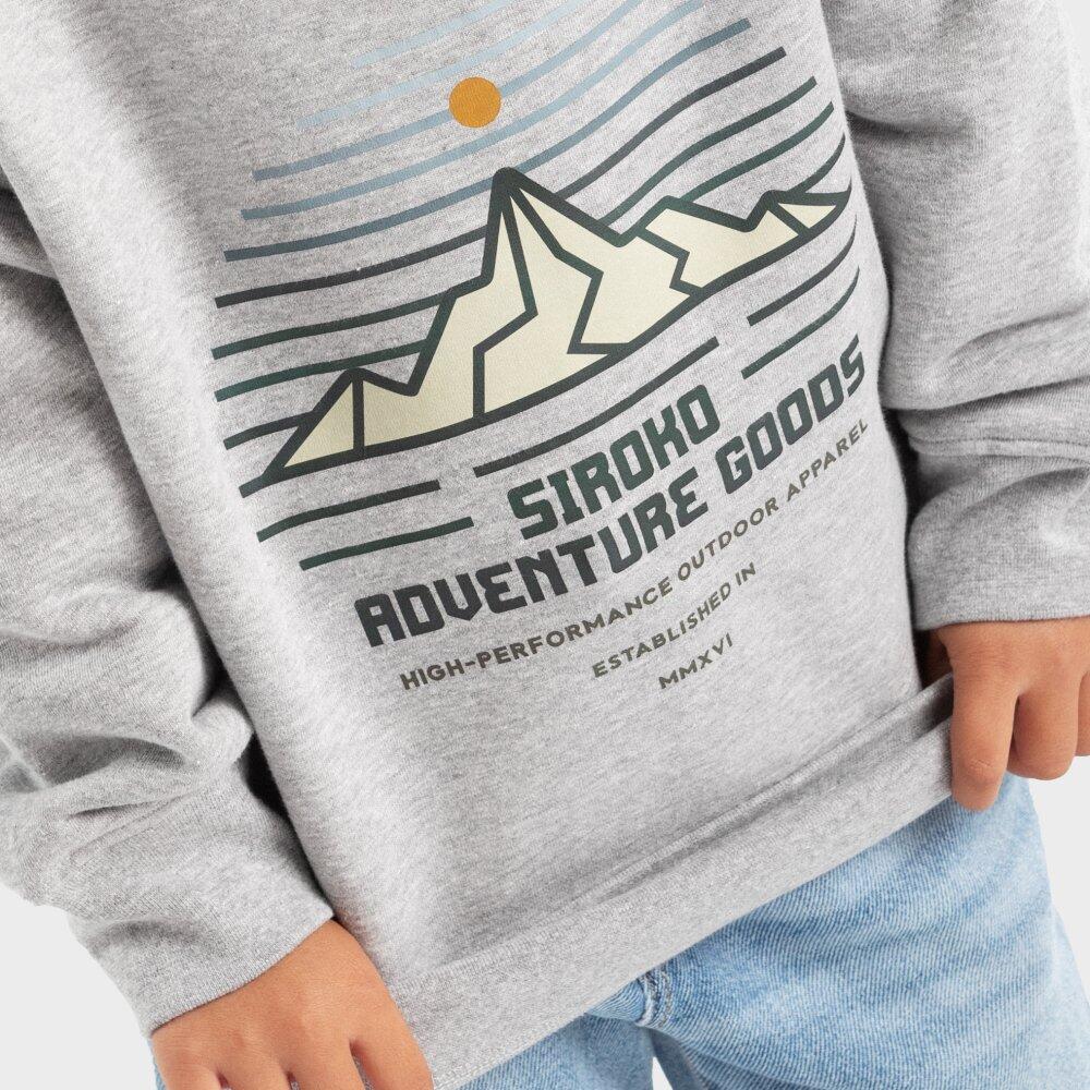 Sudadera de cuello redondo niña lifestyle Niños y Niñas Progress-G Gris 3/7