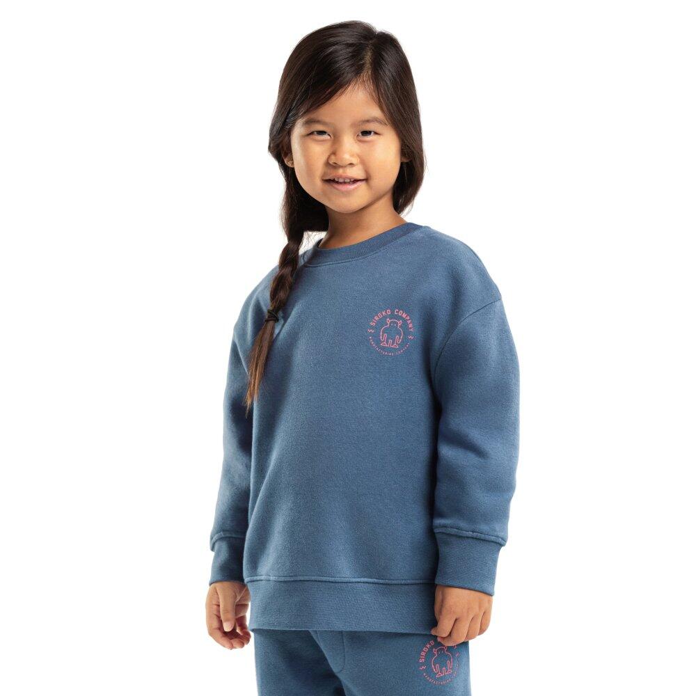 SIROKO Kids Lifestyle Girls’ crew neck sweatshirt Glob-G Blue