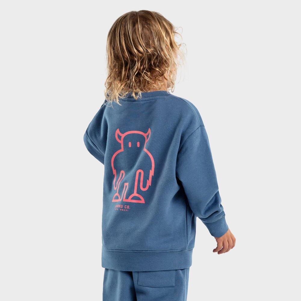 Kinder Lifestyle Jungen-Sweatshirt Glob Blau 2/7
