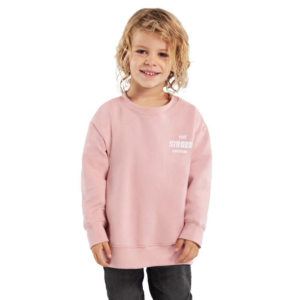 SIROKO Kids Lifestyle Boys’ crew neck sweatshirt Cheer Pink