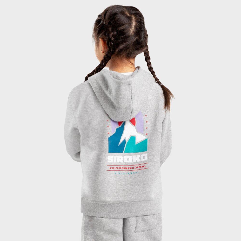 Kinder Lifestyle Kapuzenpullover Mädchen Monti-G Grau 2/7