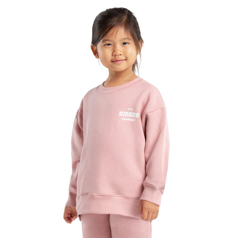 SIROKO Kids Lifestyle Girls’ crew neck sweatshirt Cheer-G Pink