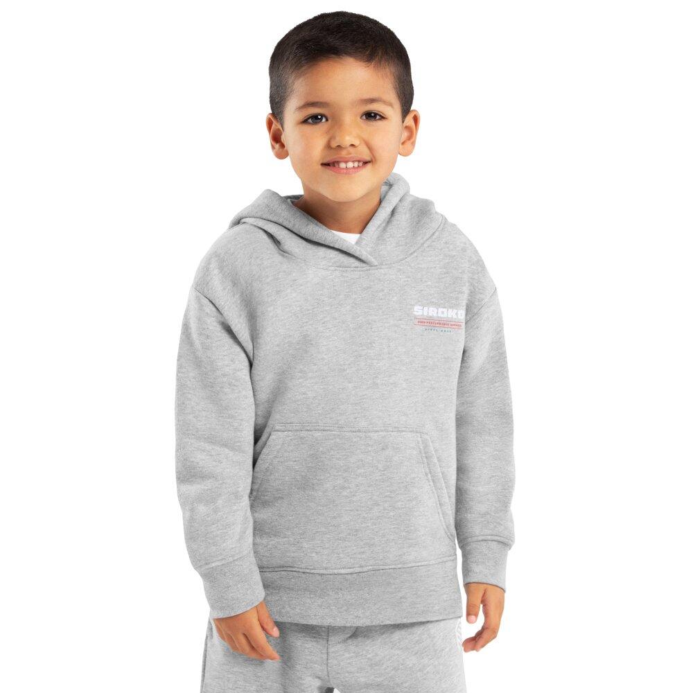 SIROKO Kids Lifestyle Boys’ hooded sweatshirt Monti Grey
