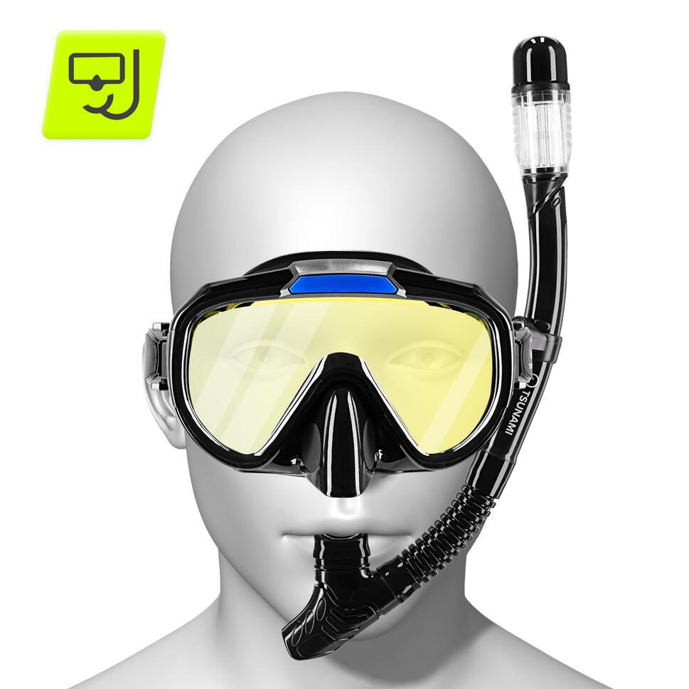 Maska do snorkelingu z fajką TSUNAMI