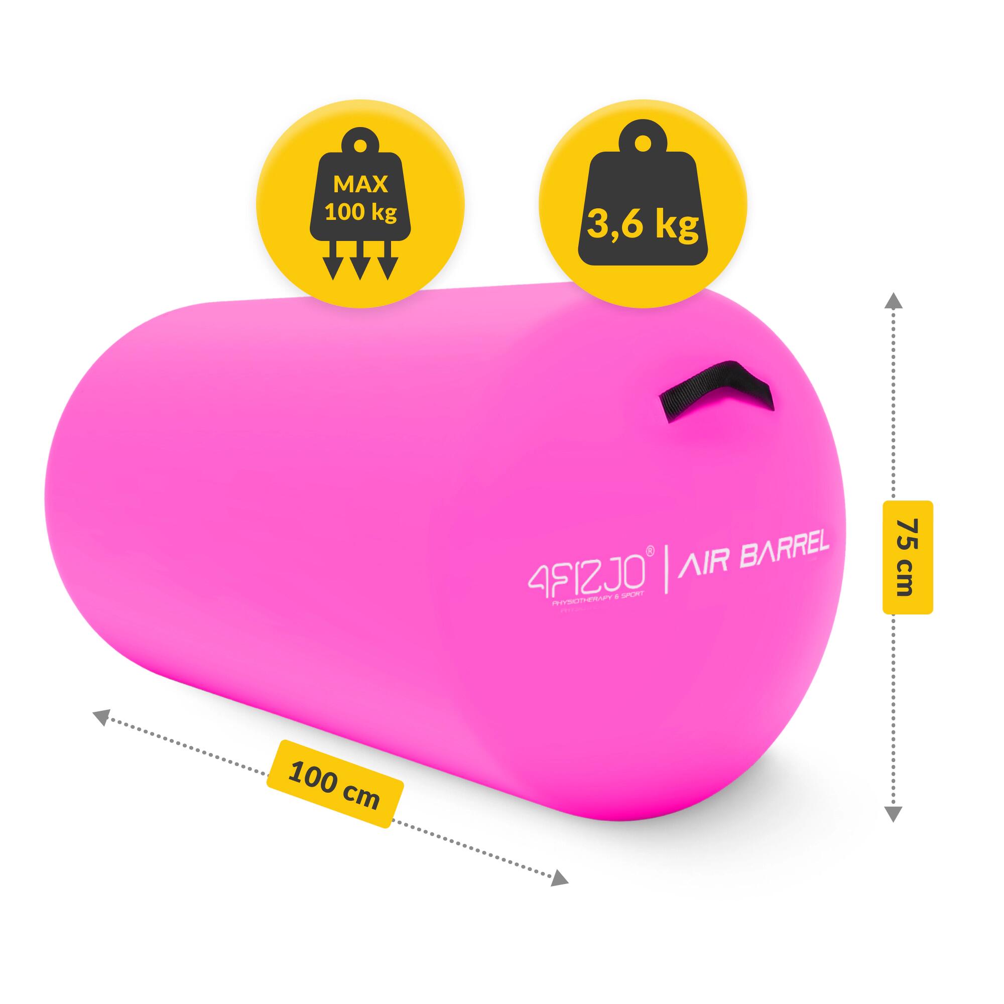 Nafukovací gymnastický váleček  na cvičení Air Barrel 4FIZJO 2/7