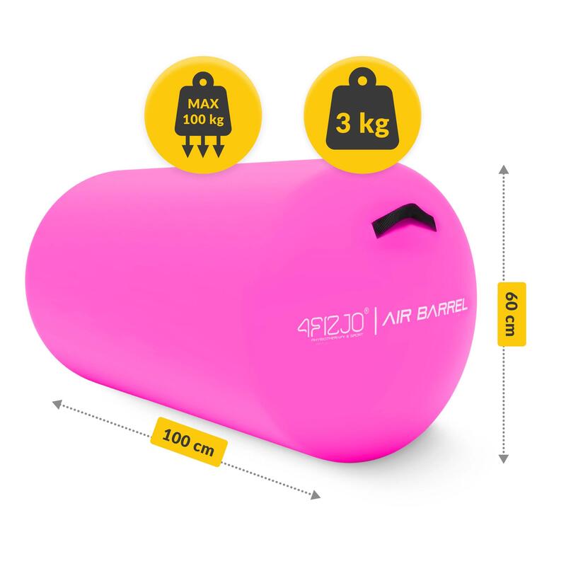 Air Barrel gonflabil pentru gimnastică și exerciții 4FIZJO