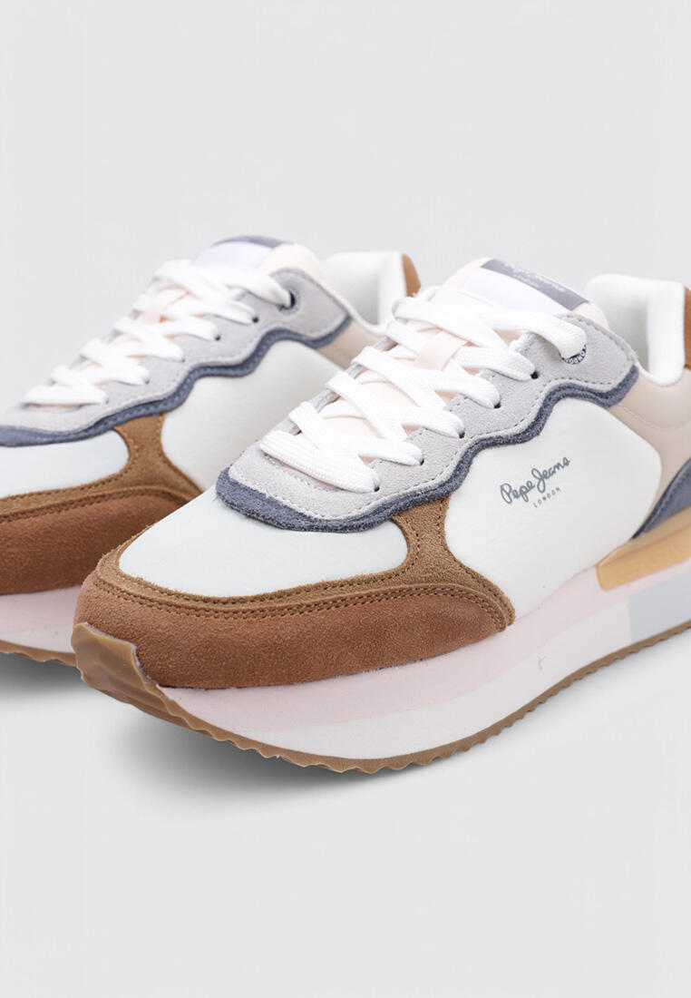 Chaussure de randonnée Baskets Femme Pepe Jeans RUSPER CLASS Marro 3/4