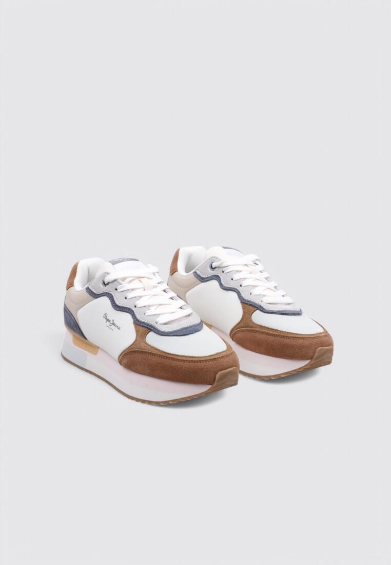 Chaussure de randonnée Baskets Femme Pepe Jeans RUSPER CLASS Marro 2/4