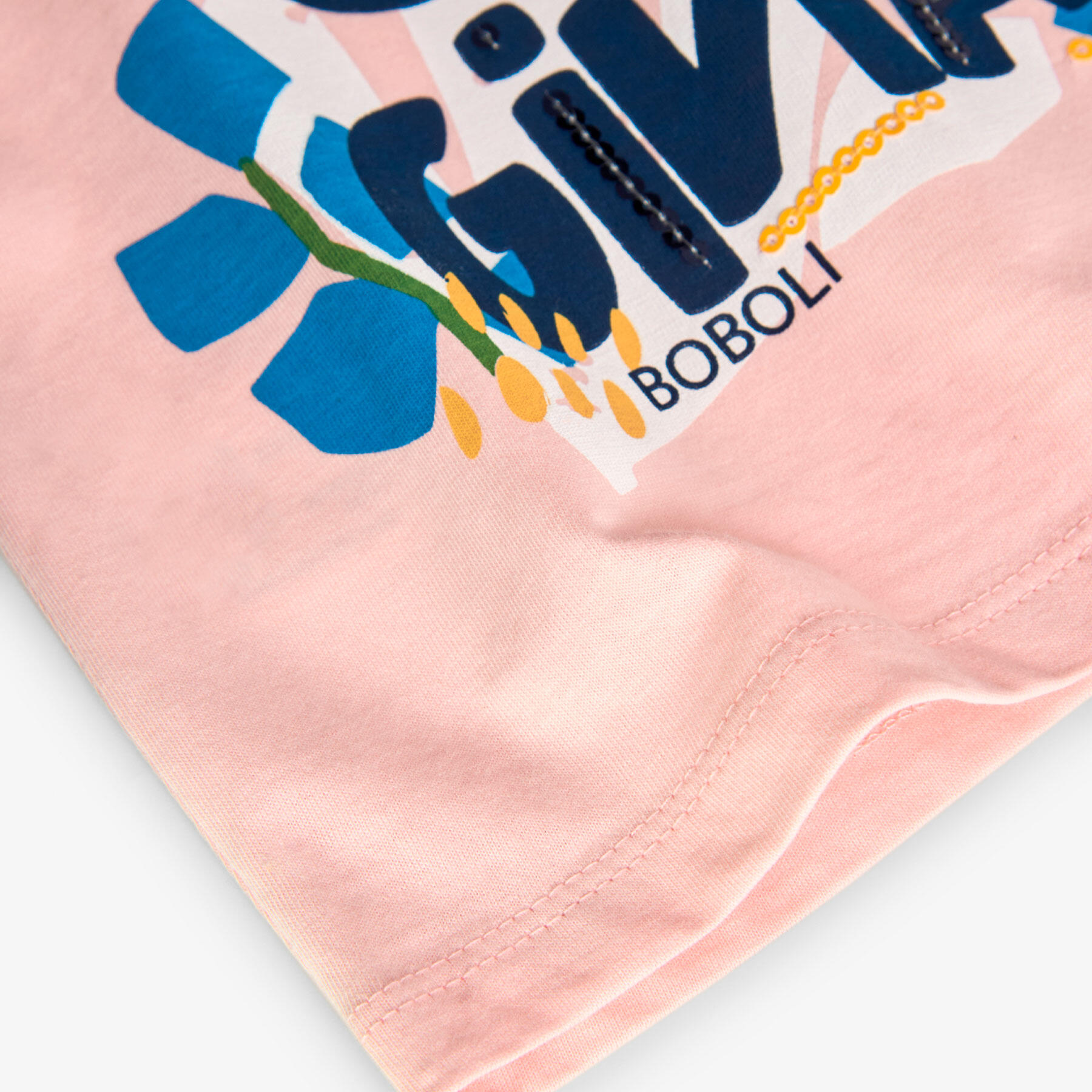 Camiseta Gimnasia Niña Boboli Rosa 4/4