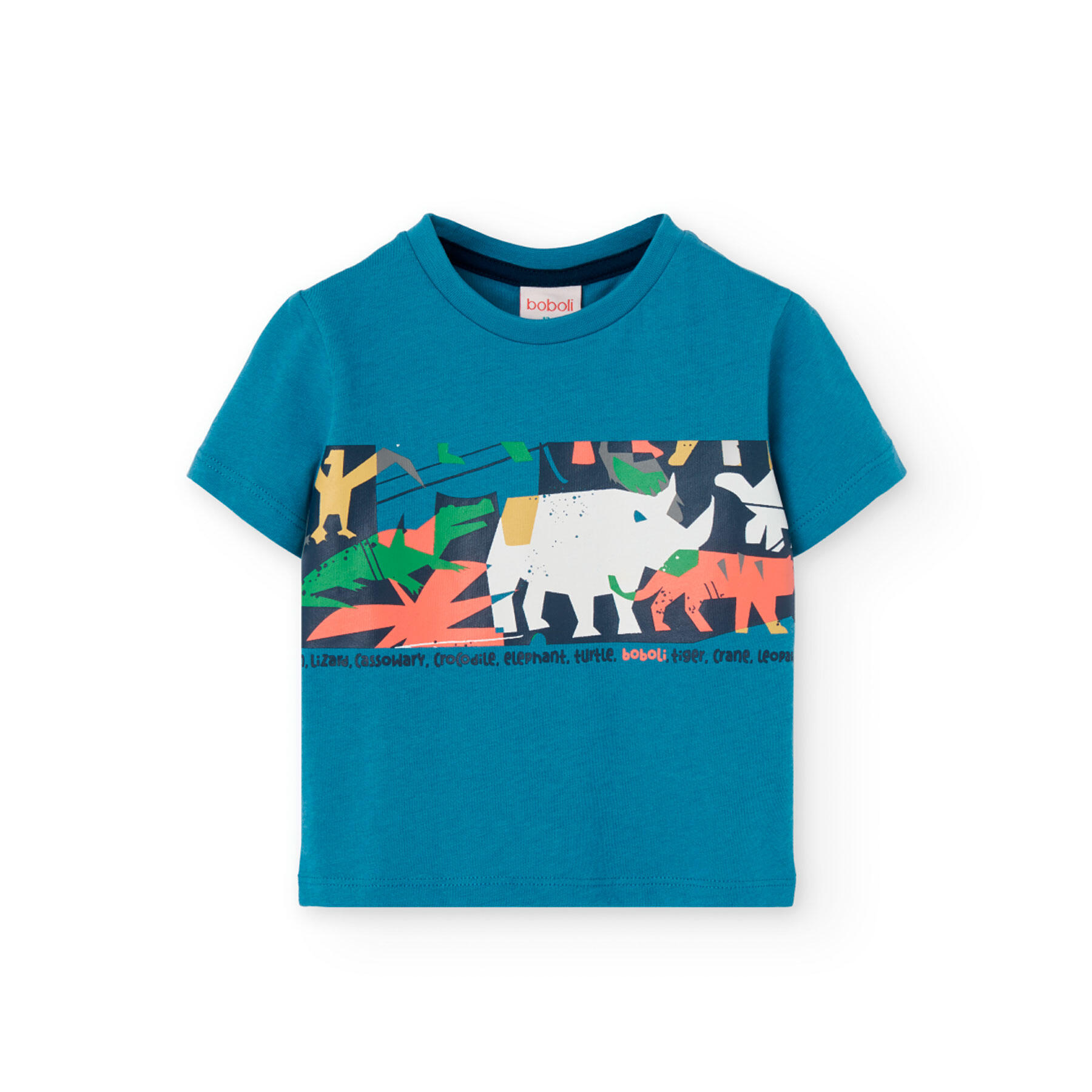 BOBOLI Camiseta Gimnasia Niño Boboli Azul