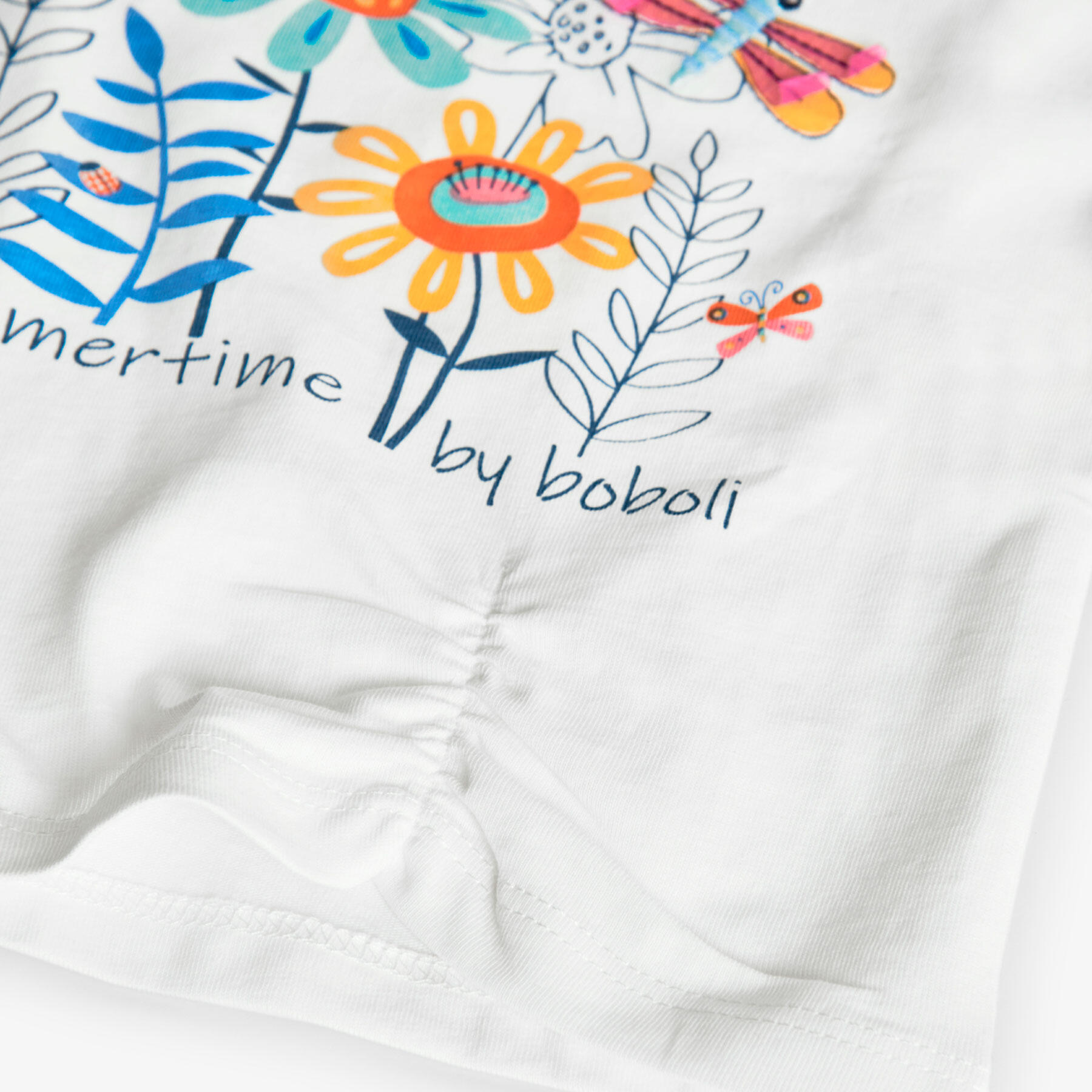 Camiseta Gimnasia Niña Boboli Blanco 4/4