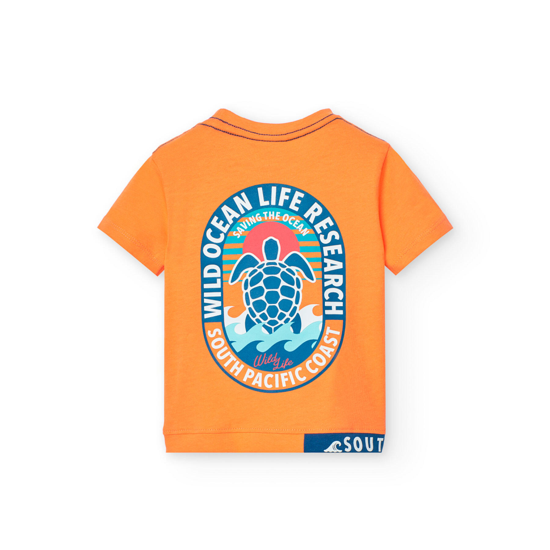 Camiseta Gimnasia Bebé Boboli Naranja 2/4